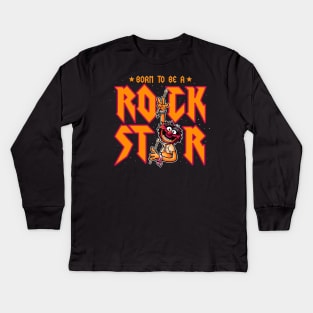 Born to be a Rock Star Kids Long Sleeve T-Shirt